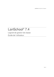 LanSchool v7.4 Users Guide_frn
