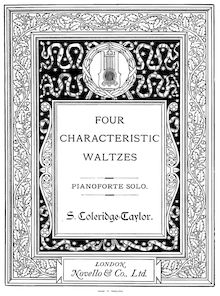 Partition complète, 4 Characteristic valses, Op.22, Coleridge-Taylor, Samuel