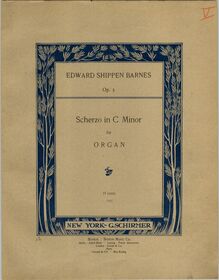 Partition Color Covers, Scherzo, Scherzo in C minor for the Organ