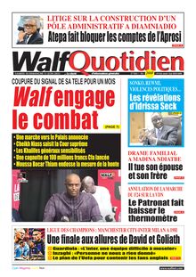 Walf Quotidien n° 9361 - Du 10 au 11 juin 2023