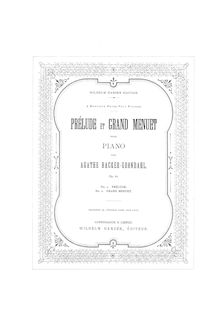 Partition complète, Prelude et Grand Menuet, Op.61, Backer-Grøndahl, Agathe