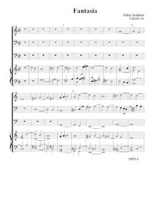Partition Fantasia VdGS No. 10 - partition complète, fantaisies et Pavin pour 3 violes de gambe et orgue