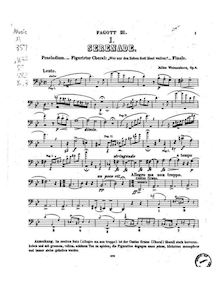 Partition basson 3, 6 pièces pour 3 bassons, Op.4, Weissenborn, Julius