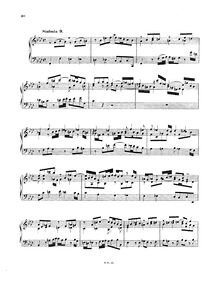 Partition No.9 en F minor, BWV 795, 15 symphonies, Three-part inventions