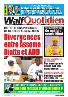 Walf Quotidien N° 8994 - du jeudi 17 mars 2022