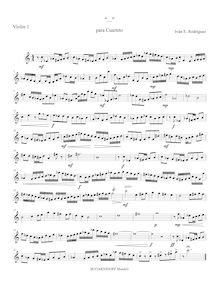 Partition violon 1,  ...  pour corde quatuor, Quasi una Fuga, Modal, Designed Music Mode