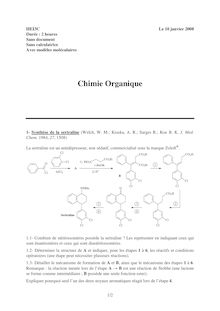 HEI chimie organique 2008 chimie final
