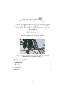M2 Ecologie Evolution Biometrie UE Description Statistique des Structures Biologiques