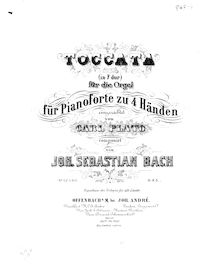 Partition , Toccata, Toccata et Fugue en F major, BWV 540, F major