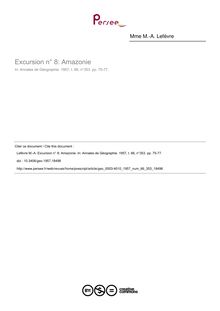 Excursion n° 8: Amazonie - article ; n°353 ; vol.66, pg 75-77
