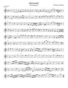 Partition Treble2 viole de gambe, pour First Booke of chansonnettes to Two Voyces