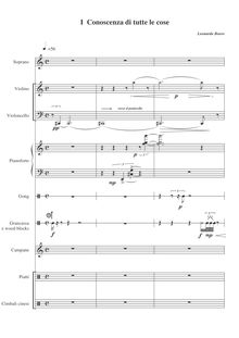 Partition complète, Rituali - chansons pour soprano et bariton, Boero, Leonardo