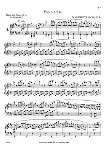 Partition Sonata No.3 (filter), Piano Sonata en F, Op.26, Clementi, Muzio