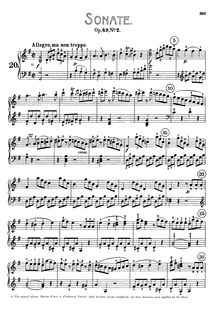 Partition complète, Piano Sonata No.20, Leichte Sonaten, G major par Ludwig van Beethoven