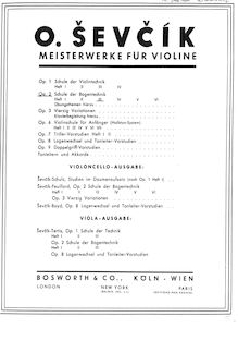 Partition , partie 3, School of Bowing Technique Op.2 pour violoncelle