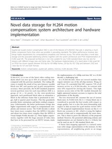 Novel data storage for H.264 motion compensation: system architecture and hardware implementation