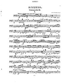 Partition violoncelle 2, Octet, Op.3, Svendsen, Johan