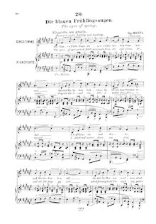 Partition complète, 6 Gesänge, Op.20, Various, Franz, Robert