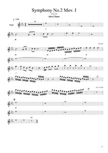 Partition trompette, Symphony No.2 en E-flat major, E♭ major, Chase, Alex