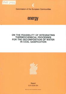 On the feasibility of integrated thermochemical processes for the decomposition of water in coal gasification