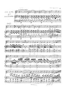 Partition No.2 en E♭ Major, 3 nocturnes pour harpe et cor, Duvernoy, Frédéric