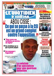 Le Quotidien d’Abidjan n°3010 - du vendredi 22 janvier 2021