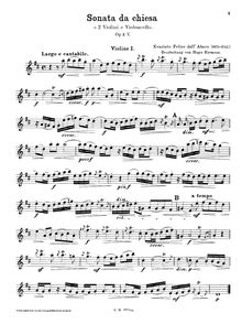 Partition violon 1, Trio sonates, Op.3, Dall Abaco, Evaristo Felice par Evaristo Felice Dall Abaco