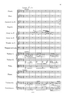 Partition , Satz: Largo, Piano Concerto No.3, Op.144, Concert No.3 für Pianoforte mit Begleitung des Orchesters