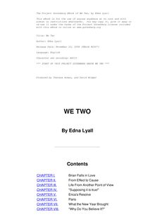 We Two, a novel