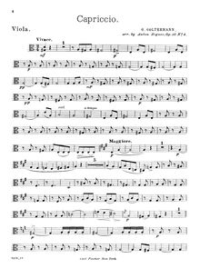 Partition viole de gambe, 4 Morceaux de Salon, Op.35, Goltermann, Georg