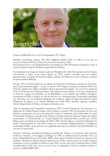 Biographie de François Asselineau