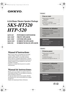 Notice Haut-parleurs Onkyo  SKS-HT520