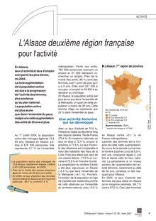 L'Alsace deuxième région française pour l'activité