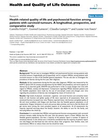 Health related quality of life and psychosocial function among patients with carcinoid tumours. A longitudinal, prospective, and comparative study