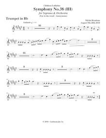 Partition trompette (en B♭), Symphony No.38  Children s Lullabies 