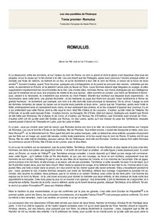 Vies des hommes illustres/Romulus