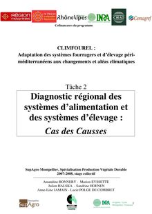 Rapport d´étude CLIMFOUREL Causses