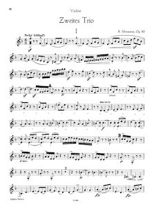 Partition de violon, Piano Trio No.2, Op.80, Schumann, Robert