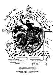 Partition complète, Petersburger Schlittenfahrt, Op.57, The Sleighbell Tingle.Petersburger Schlittenfahrt. Galopp.En Traîneau. Souvenir de St. Pétersbourg.