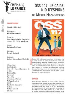 OSS 117, le Caire nid d’espions de Hazanavicius Michel