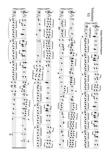 Partition Full orgue, 6 Bénévoles pour pour orgue ou clavecin, Beckwith, John