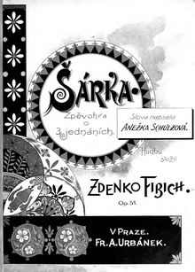 Partition complète, Šárka, Fibich, Zdeněk