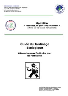 Guide du Jardinage Ecologique