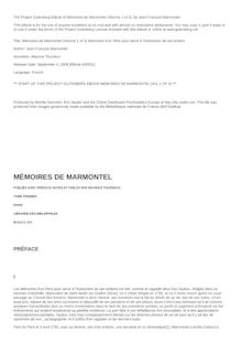 Mémoires de Marmontel (Volume 1 of 3) par Jean François Marmontel