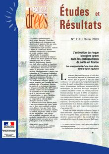 L’estimation du risque iatrogène grave dans les établissements de  santé en France – Les enseignements