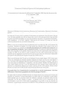 Commission d’étude sur la gestion de la forêt publique québécoise