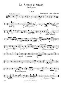 Partition de viole de gambe, 2 Morceaux, Op.32, Klein, Bruno Oscar