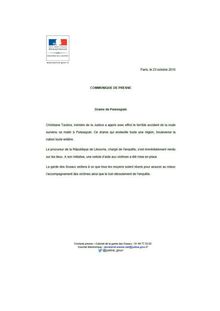 Accident en Gironde : Communiqué de presse du Ministère de la Justice