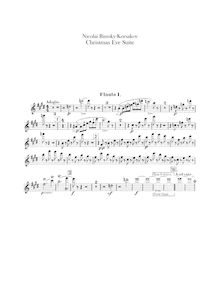Partition flûte 1, 2, , 3 (doubling Piccolo), Christmas Eve, Ночь перед Рождеством