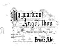Partition , My guardian Angel thou / Du mußt mein guter Engel seinLow voix (F major), Vier Gedichte